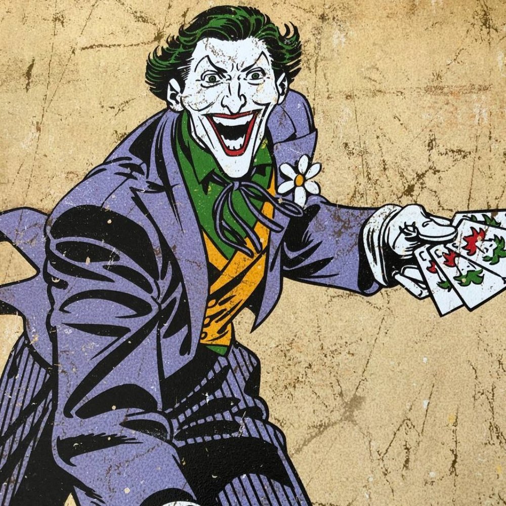 DC Comics The Joker Metal Tin Sign 12.5in x 16in - Picture 3 of 8